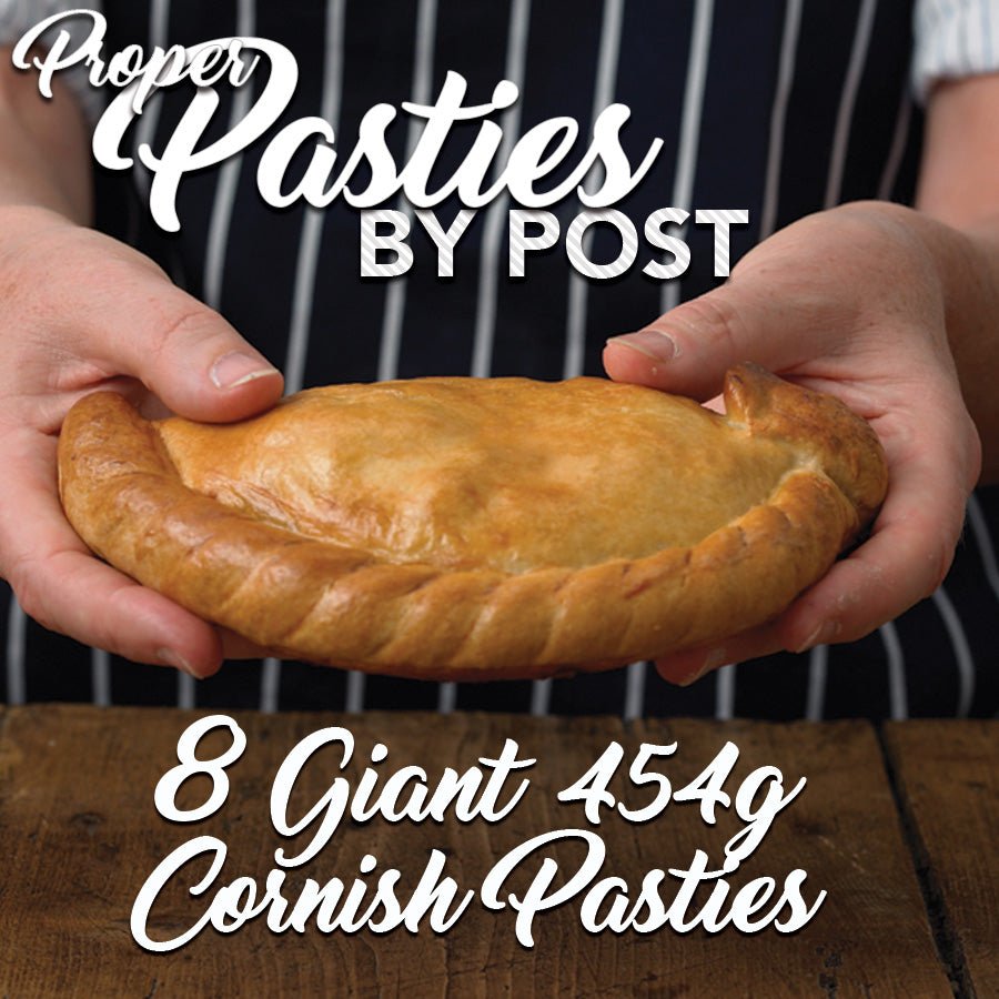 8 x GIANT Cornish Pasties 454g (Pre - Order | Frozen Unbaked) - Proper Pasty Company