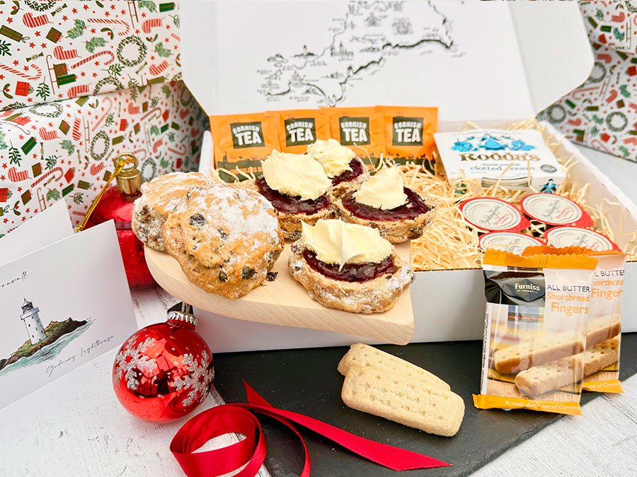 Cornish Christmas Scones Cream Tea Hamper (4) - Proper Pasty Company