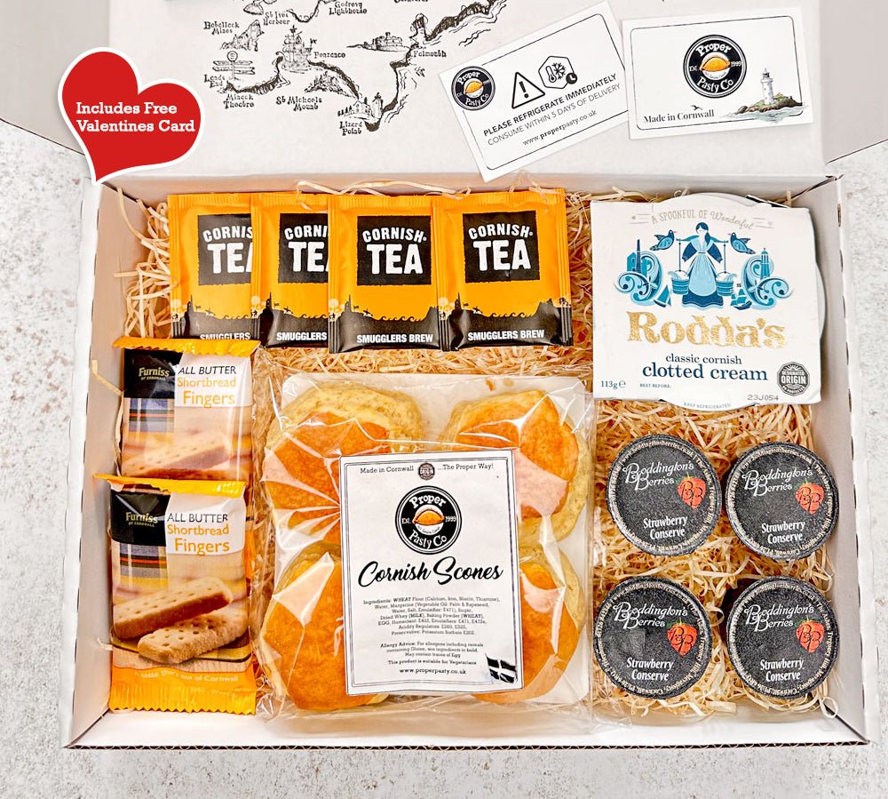 Cornish Scones Cream Tea Valentines Hamper (4) CTA - Proper Pasty Company